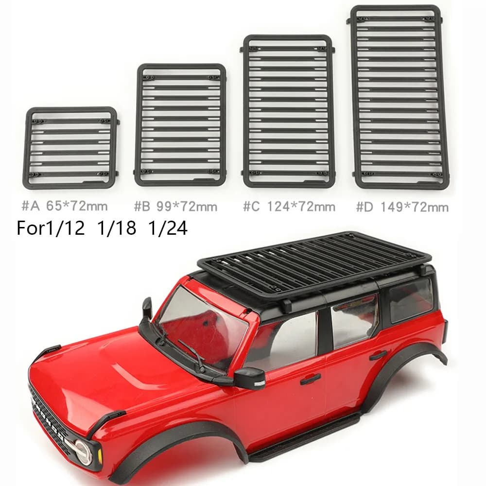 RCDream 1/18 1/12 1/24 Portapacchi Piattaforma Portapacchi per TRX4M AXIAL SCX24 RC Auto Cralwer Uparde Parti Opzionali # 18R001-A/B/C/D