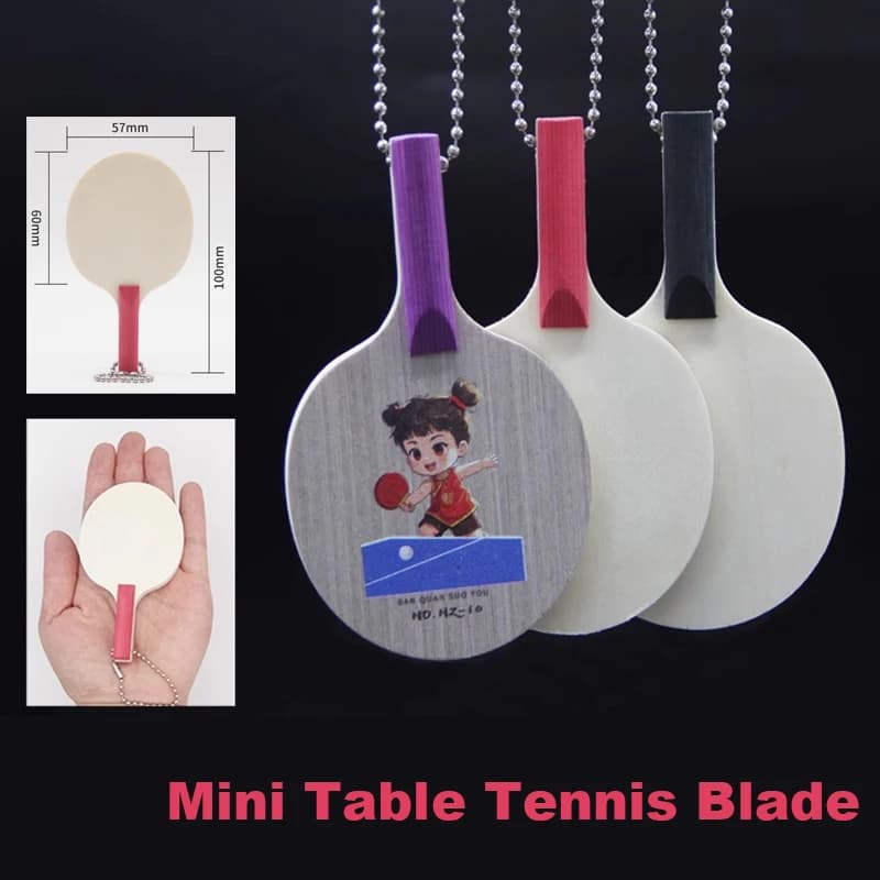 In Miniature For Children Ping Pong Keychain Signature Ping Pong Paddle Mini Ping Pong Paddle 10*6 cm Small size ping pong rack
