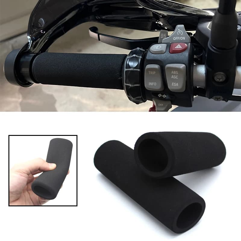 Universale 22mm moto manubrio manopole in schiuma guanti in spugna copertura leva antiscivolo Motocross Dirt Pit Bike Scooter elettrico