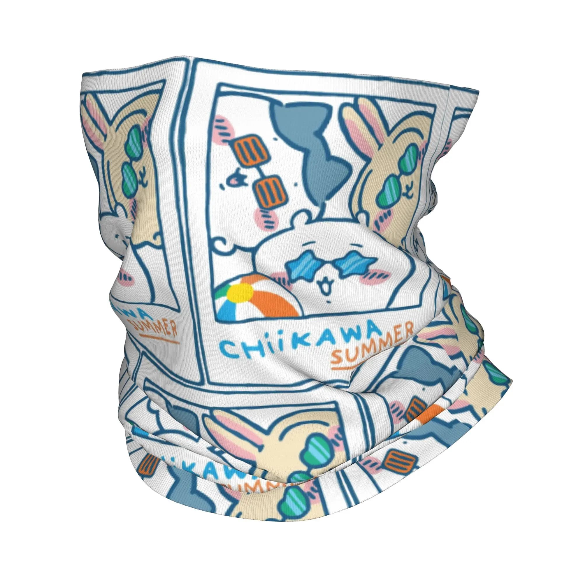 Bandana Chiikawas estiva stampata, scaldacollo, passamontagna, maschera facciale, sciarpa, fascia calda per uomo, donna, adulto, inverno
