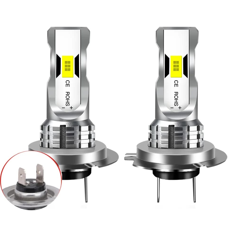 2 Pezzi 50000Lm 120W Luci LED H7 H4 H3 H1 CSP Lampadine per Fari Auto Giallo Bianco Blu Luci Diurne Plug&Play