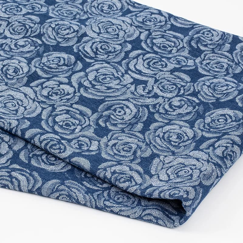165x50 cm Tessuto vintage denim rosa Tessuto jeans jacquard lavato per cucire pantaloni, abbigliamento, gonne, giacche, bagagli Materiale fai da te