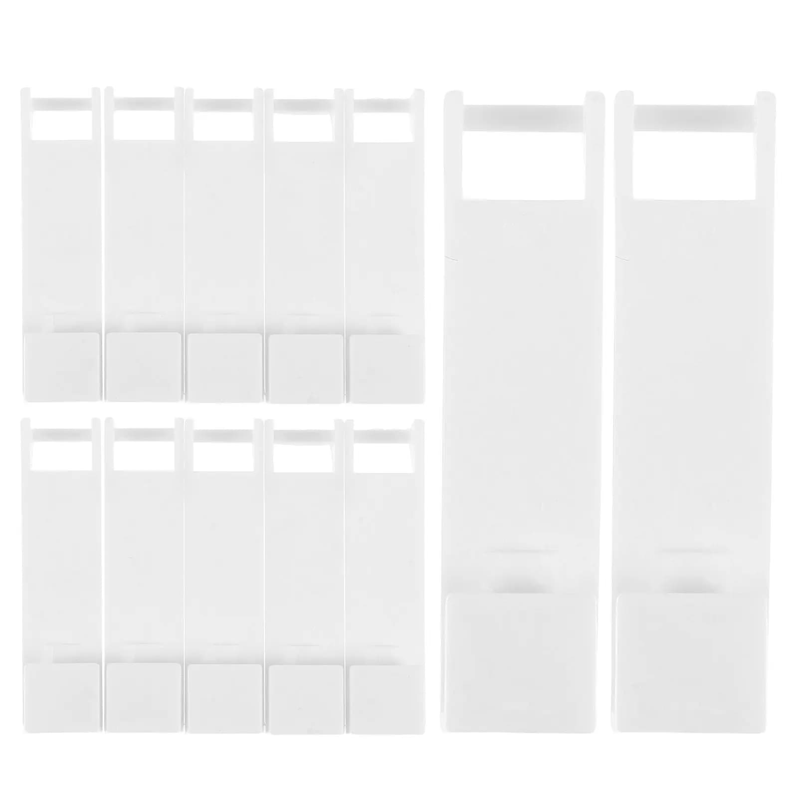 50 Pezzi Clip di Fissaggio per Binario Tenda, Ganci in Plastica Motorizzati per Tende Elettriche Automatiche, Alloggiamento Bianco per Tende a Motore