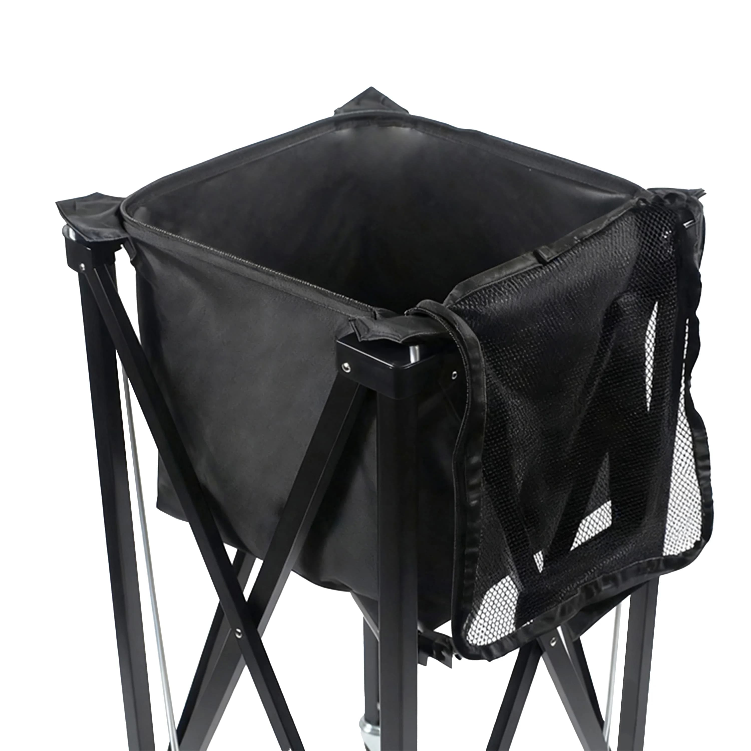 Cesto Portatile per Palline da Tennis, Carrello Leggero per Palline da Tennis con Ruote Girevoli a 360°, Raccoglitore Universale per Palline da Tennis