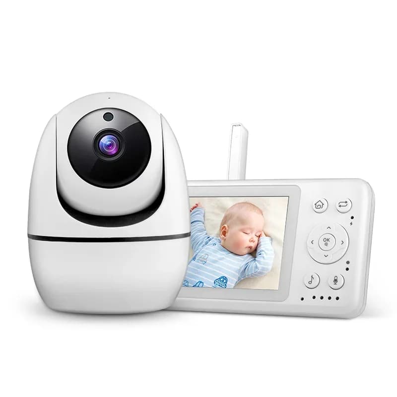 Monitor Smart Home 2026 con Controllo PTZ a 360 Gradi, Visione Notturna Automatica, Rilevamento Suoni, Audio Bidirezionale e Video per Bambini e Animali Domestici