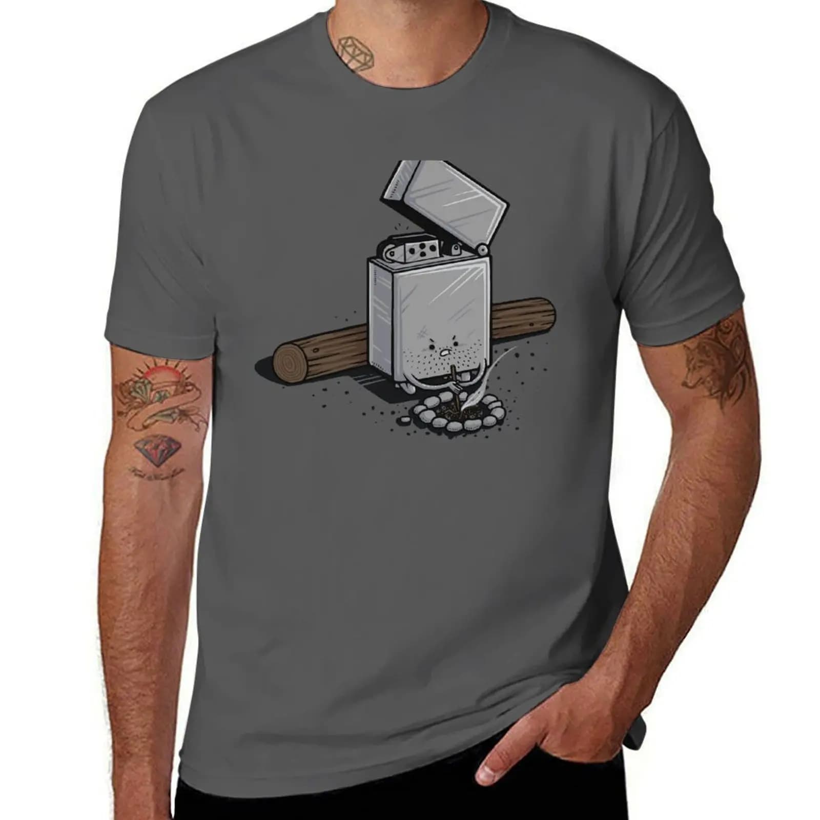 T-shirt Out of Fuel, taglia grande, per uso quotidiano