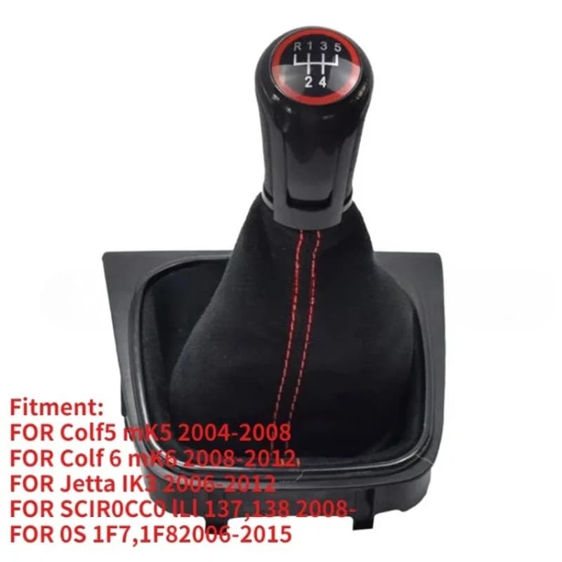 Pomello del Cambio per Golf 5 MK5 Golf 6 MK6 con Cuffia del Cambio Jetta MK3 SCIROCCO III