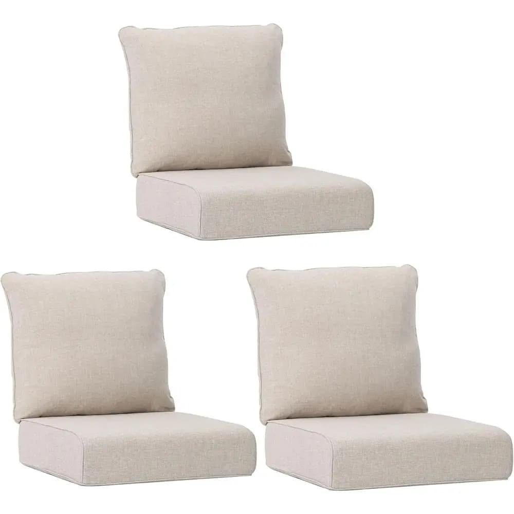 Cuscini per Sedie da Esterno 24x24 Pollici, Spessore 6 Pollici, Resistenti all'Acqua e allo Sbiadimento, Cuscini di Ricambio per Sedute e Divani