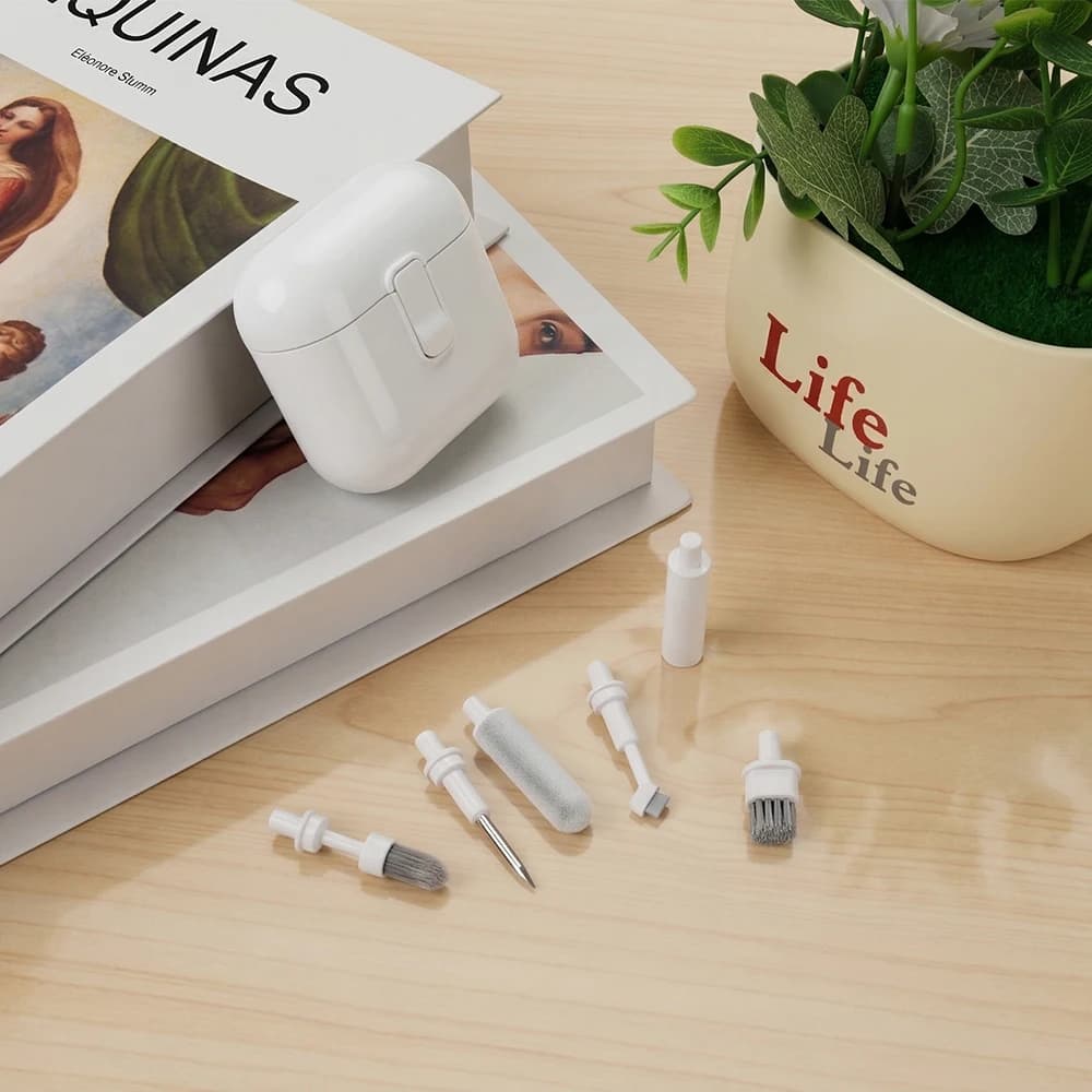 Cleaning Kit Multifunction 5 in 1 for Bluetooth, Pen and Brushes for the Cleansing of the Interior of Auriculars, Compatible with Samsung, Xiaomi, Huawei Airdots