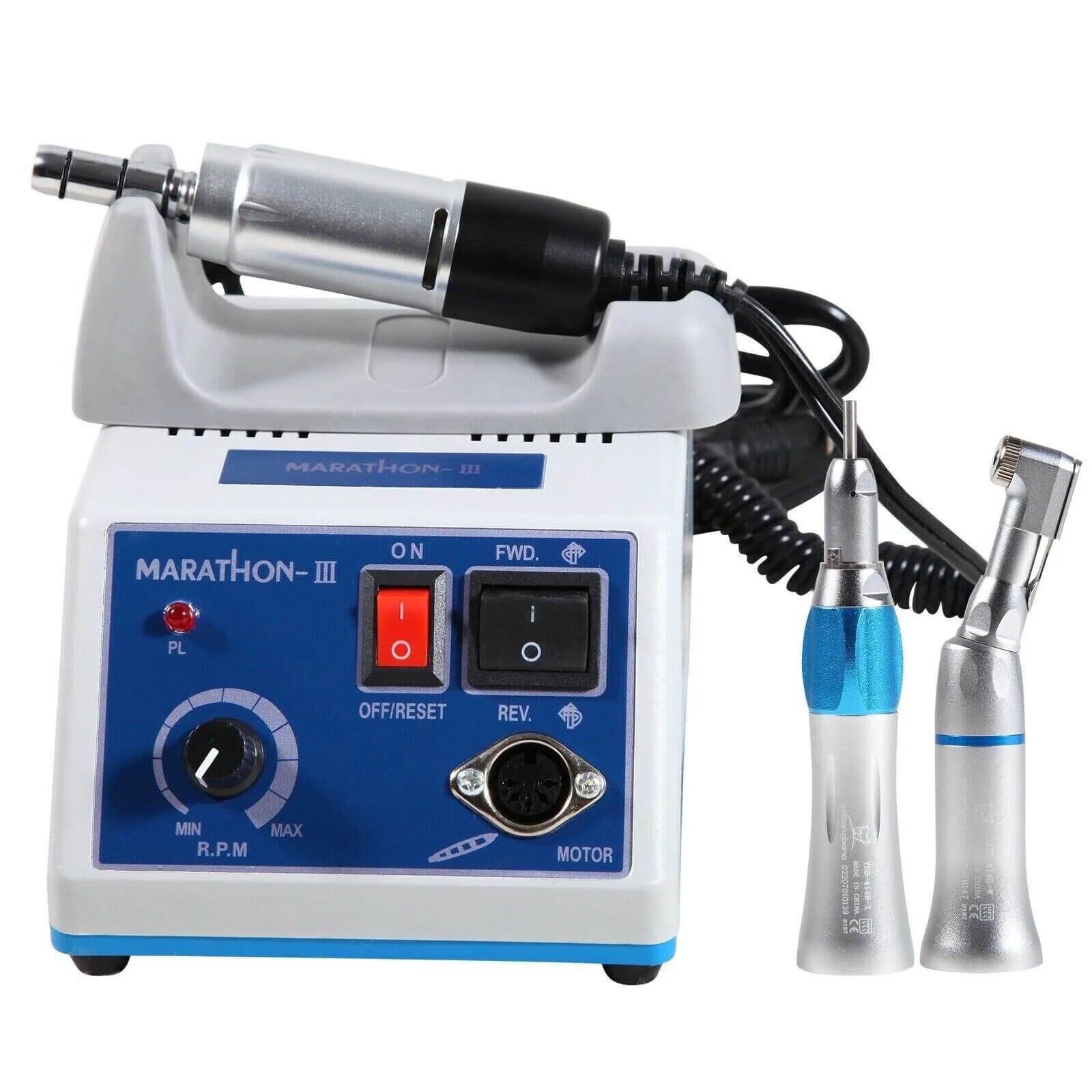 Dental Lab Marathon micromotore elettrico contrangolo/Kit lucidatrice manipolo dritto