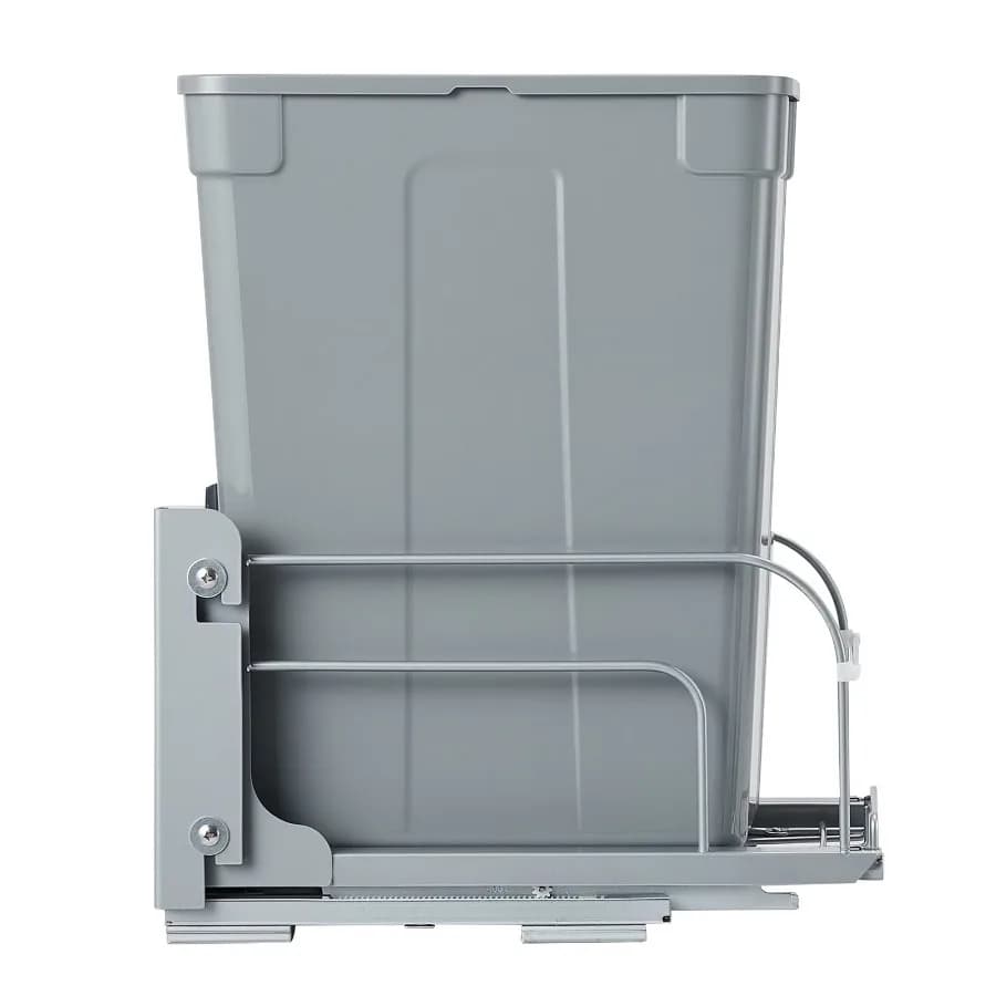 Pull-Out Trash Can for Kitchen Cabinets 35 QT Waste and Recycling Bin Under-Mount Garbage Container with Durable Metal Soft-Clo