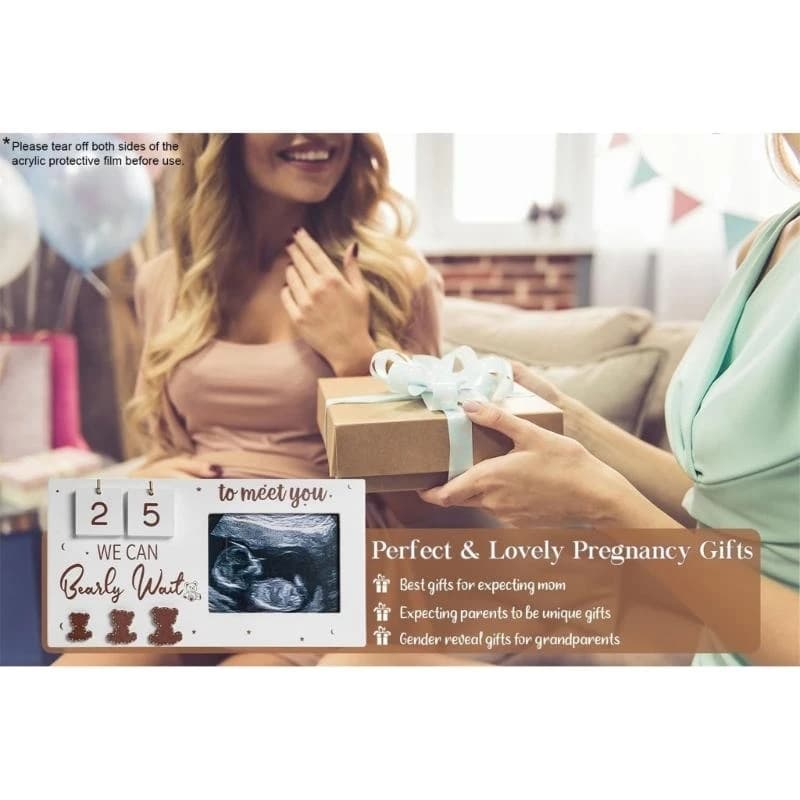 Frame photo ultrasound, photo frame with count countdown of newborns display for parents in