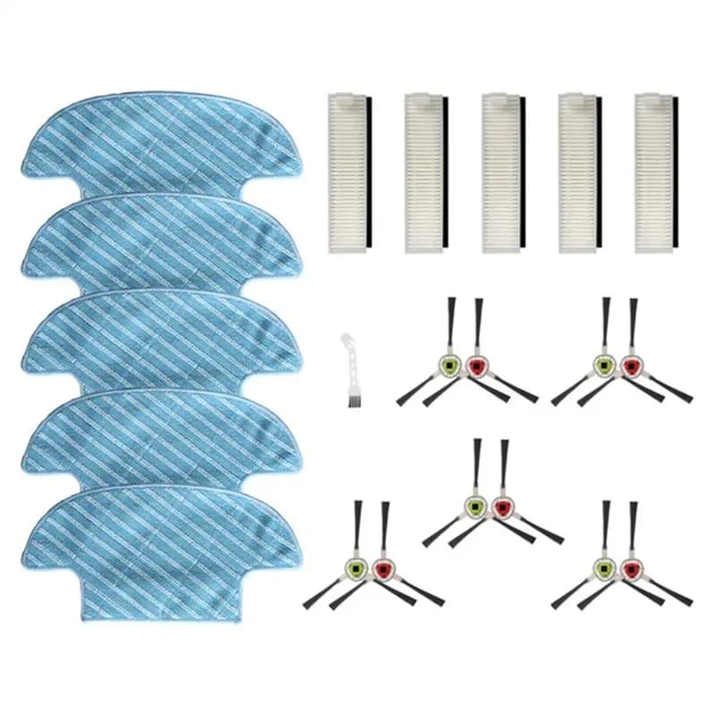 Accessori per spazzole laterali ABRE, filtro Hepa per Ecovacs Slim 2 D36A TCR-S DA611, spazzole di ricambio per aspirapolvere robotico