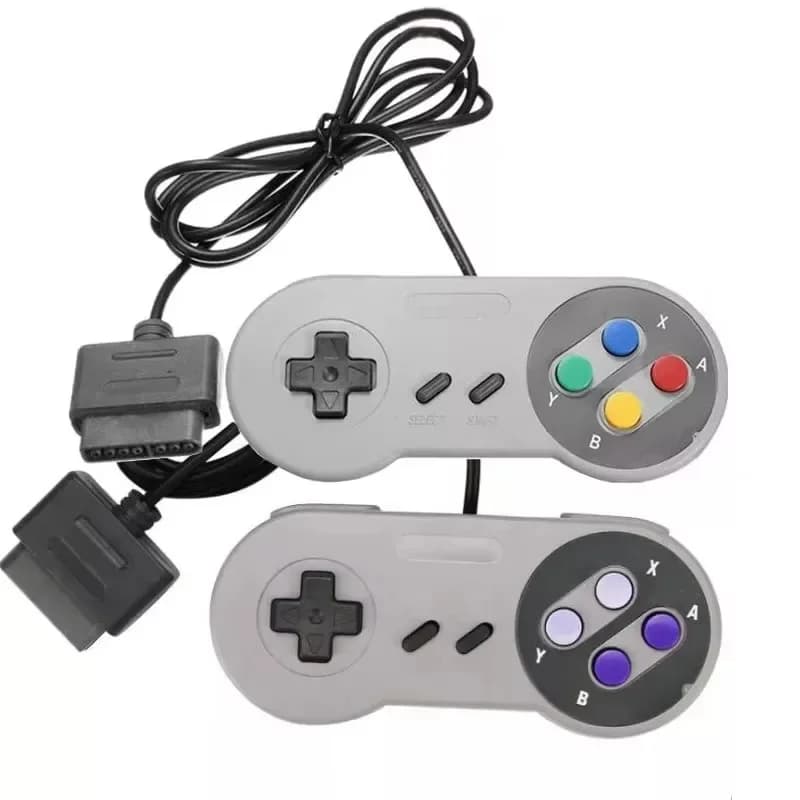 Gamepad di ricambio per console per videogiochi SNES 16 bit Maniglia controller Joystick Accessori da gioco