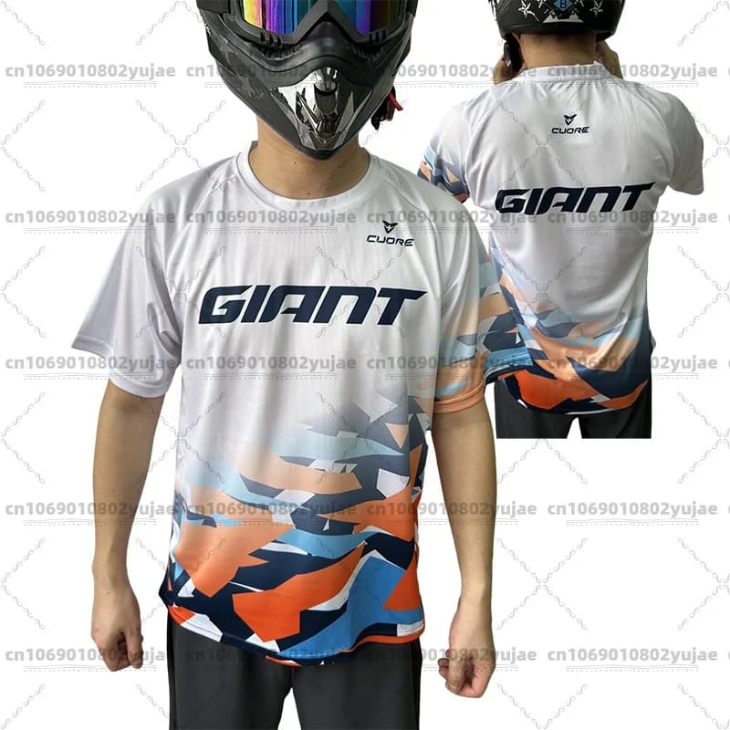 Maglia gigante da uomo MTB Mountain Bike Camicia da equitazione BMX Felpa da discesa DH Motocross MX Enduro T-shirt traspirante
