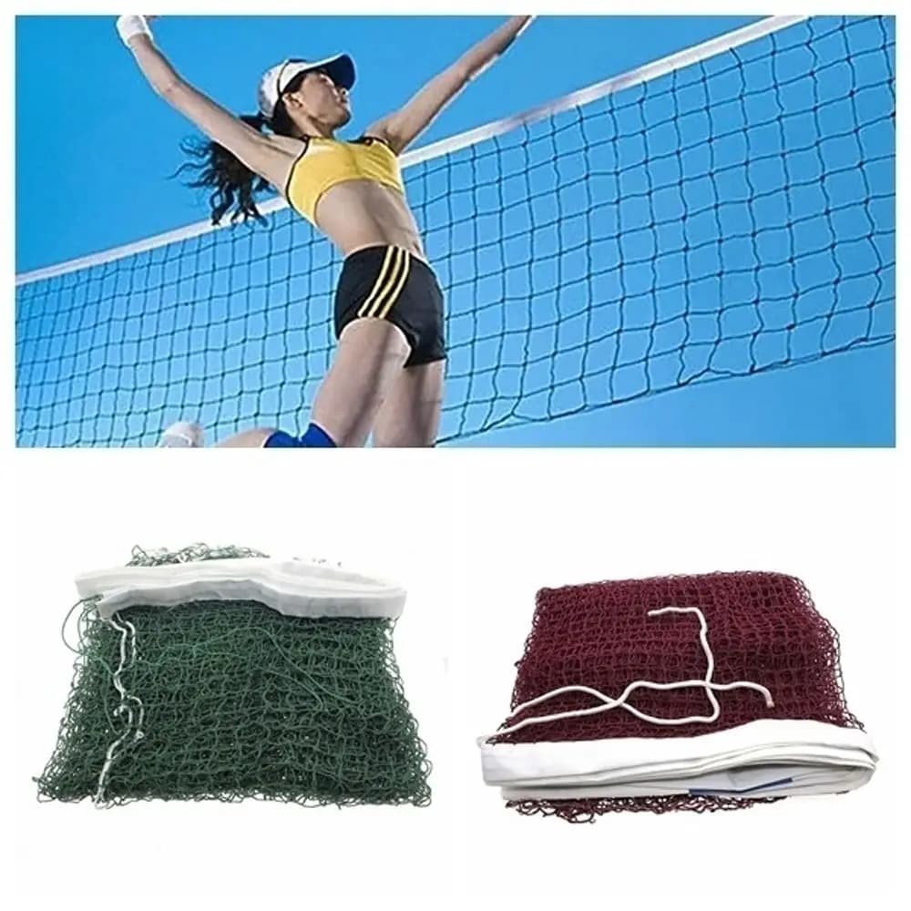 Rete Professionale da Pallavolo in Rete a Maglie 6.1m x 0.76m per Esercizio, Badminton e Tennis