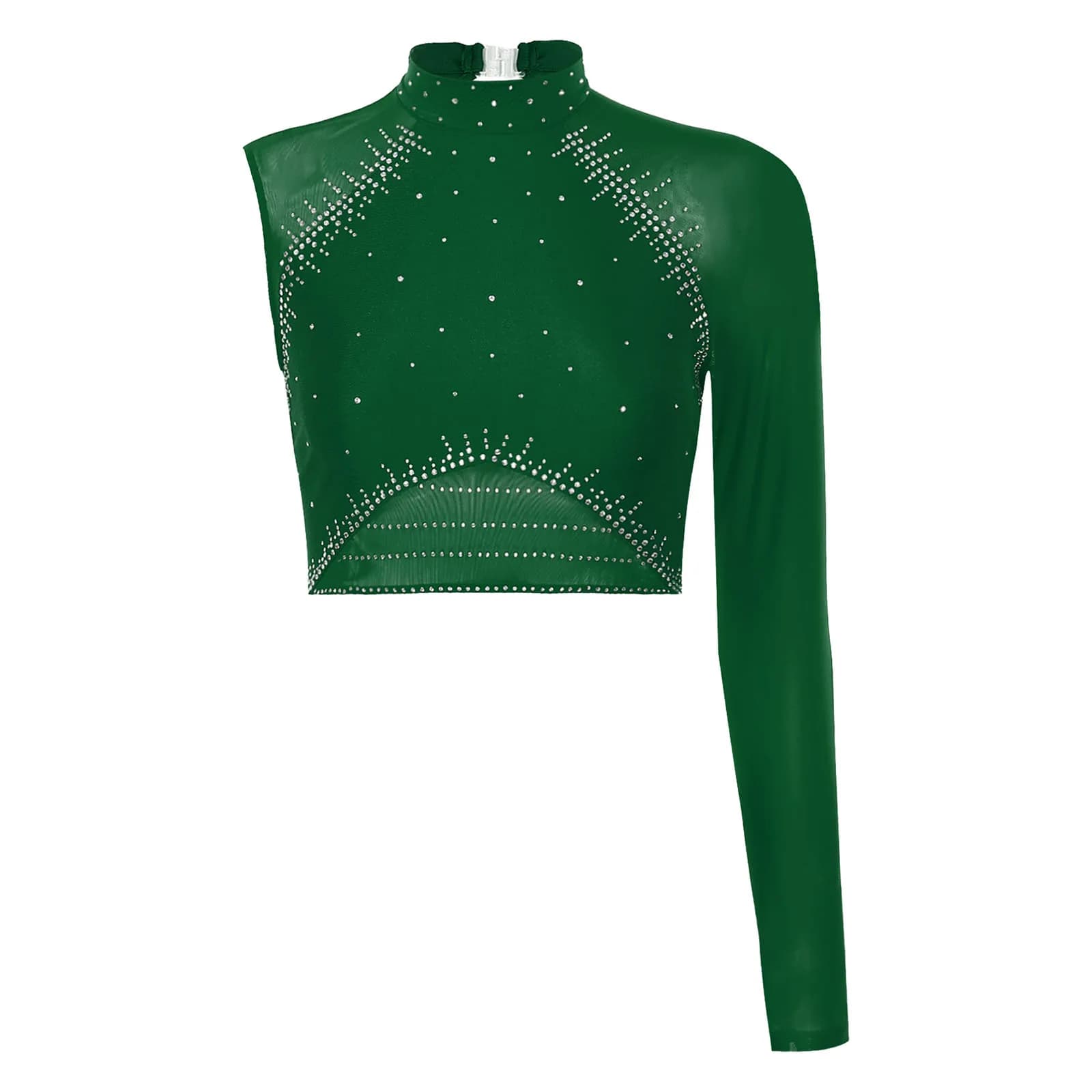 Dancewear for Women's Figure skating ballet Dancewear for cheerful Backless knit Patchwork Strass shiny Crop Top or sneakers briefs