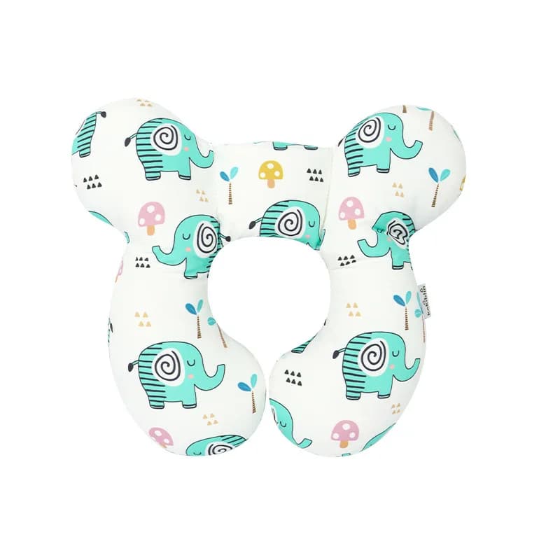 Cuscino per bambini Lettino per bambini a forma di U Sedile di sicurezza per auto da viaggio Protezione per il collo Cuscino per carrello per styling fisso Regalo per neonato P8