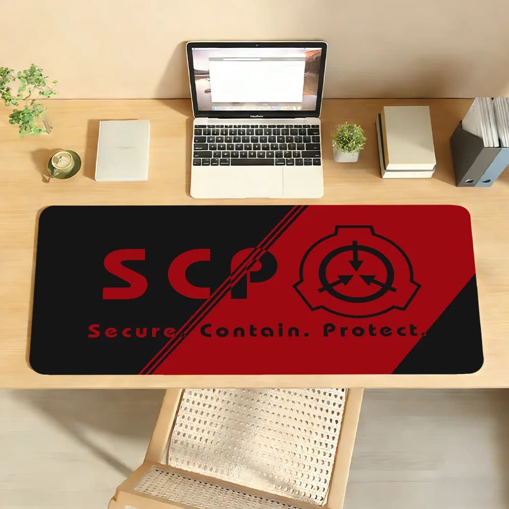Tappetino per mouse Fashion S-Scp Foundation, tappetino per mouse in gomma antiscivolo per computer portatile, tappetino per mouse per giocatori, decorazione per scrivania