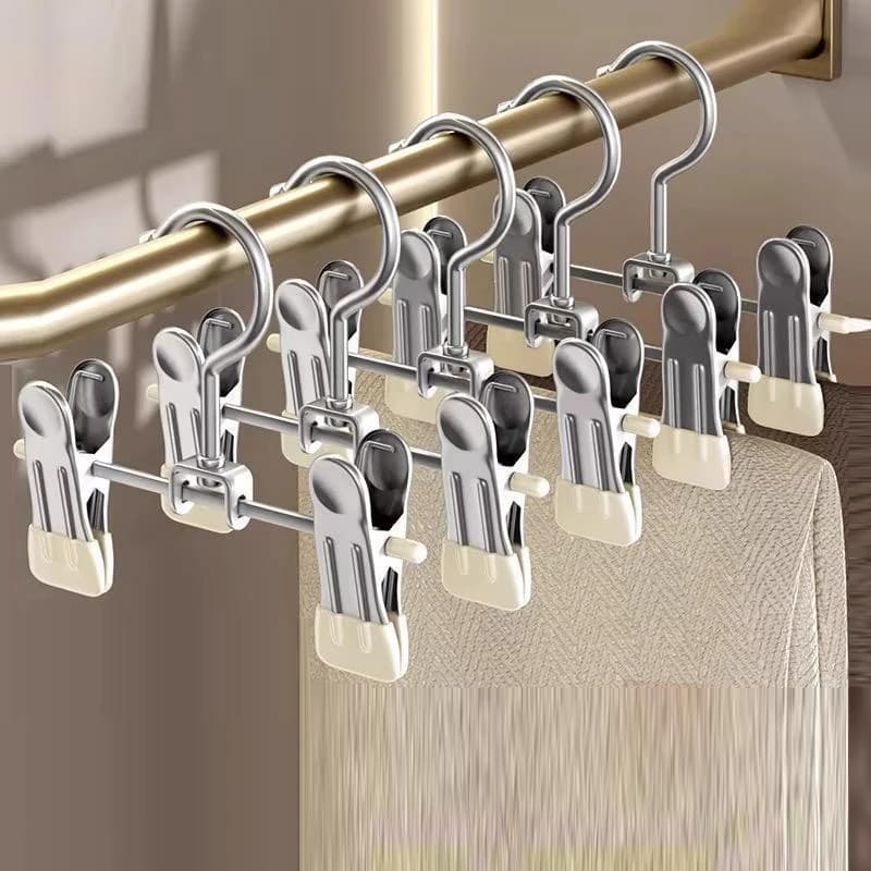 Set da 10 Pezzi di Mollette Impermeabili per Pantaloni, Calze, Asciugamani e Reggiseni, Ganci Appendiabiti per Stendibiancheria e Asciugatura