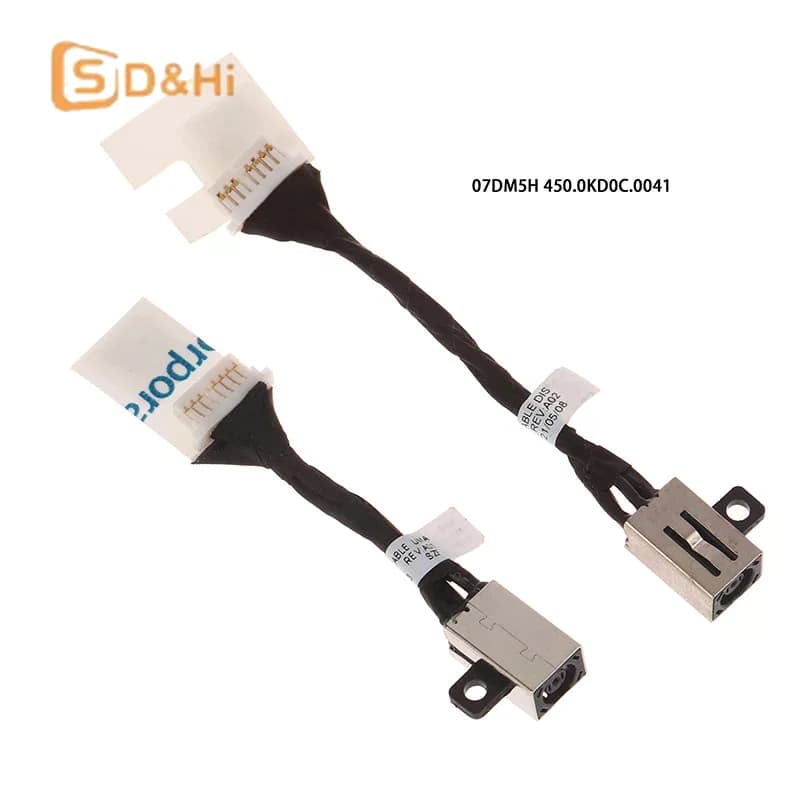 Cavo flessibile di ricarica per laptop Latitude 3410 3510 E3510 E3410 07DM5H 0N8R4T Cavo jack di alimentazione CC