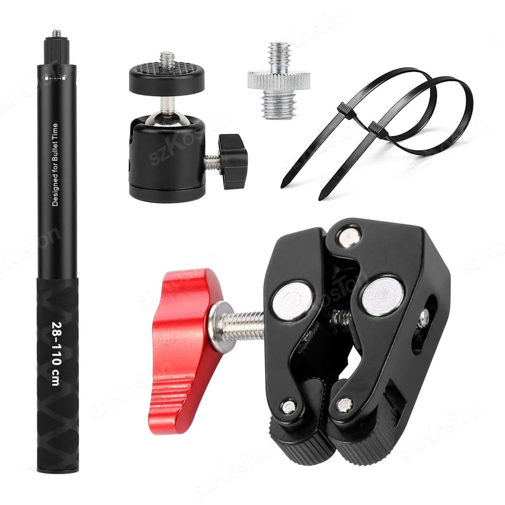 Moto 3a persona vista Selfie Stick invisibile per GoPro 12 gopro Hero11 Insta360 One X3 X2 OneR Camera RAM Mount accessori