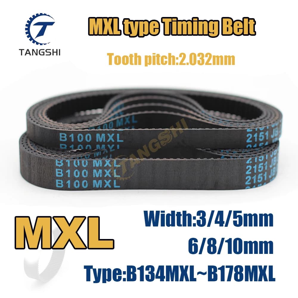 Larghezza cinghia dentata MXL da 3 mm a 10 mm Tipo: B134MXL B140MXL B145MXL B150MXL B155MXL B160MXL B165MXL B170MXL B175MXL B178MXL Cintura