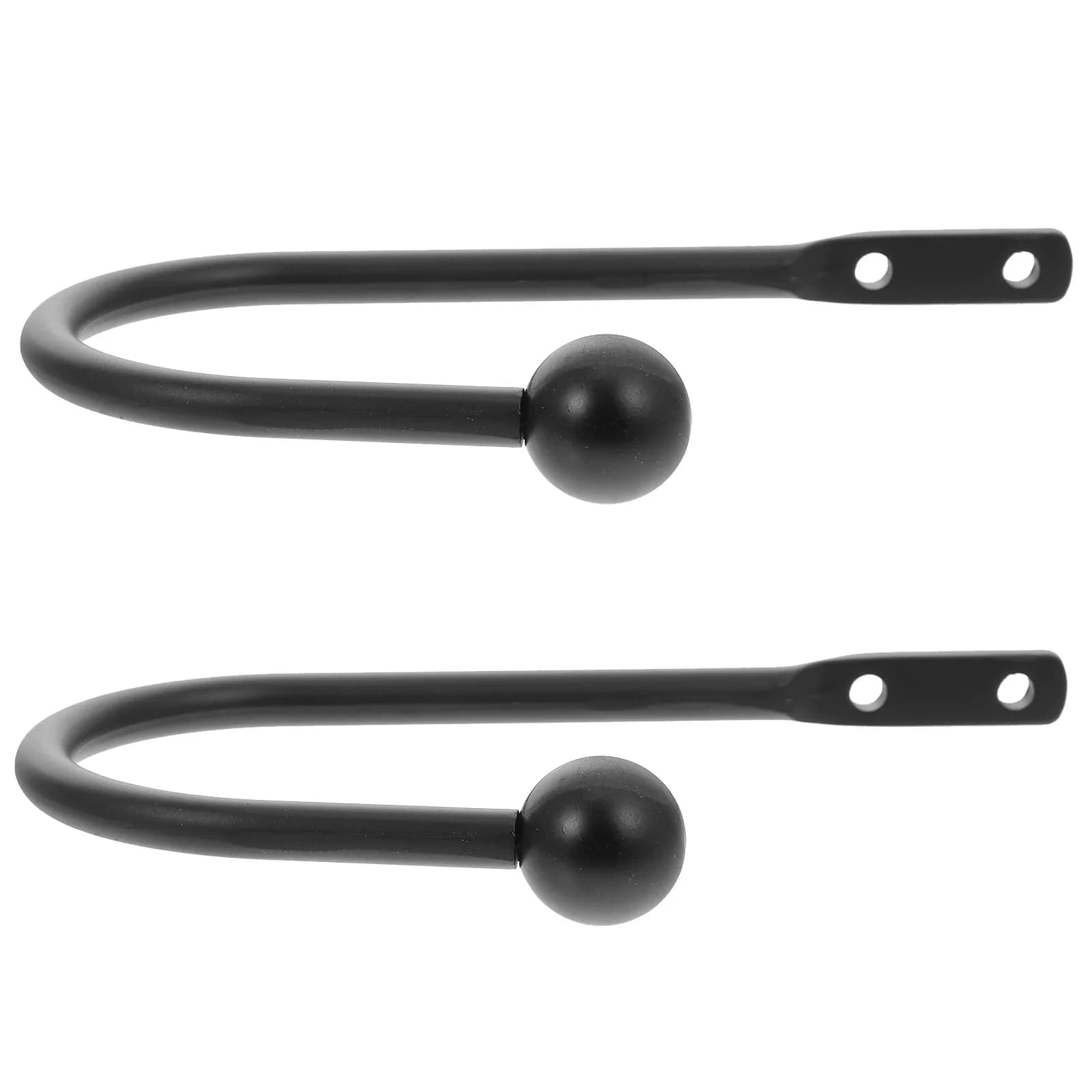 2 Pieces Metal U Curtain Hooks, Home Decorative Clamps, Bedroom, Living Room, Villa, Curtain Accessories