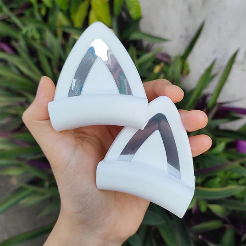 di2 pieces of cat ear decorations for game headphones, stereo headphone decoration, silicone light pendant di