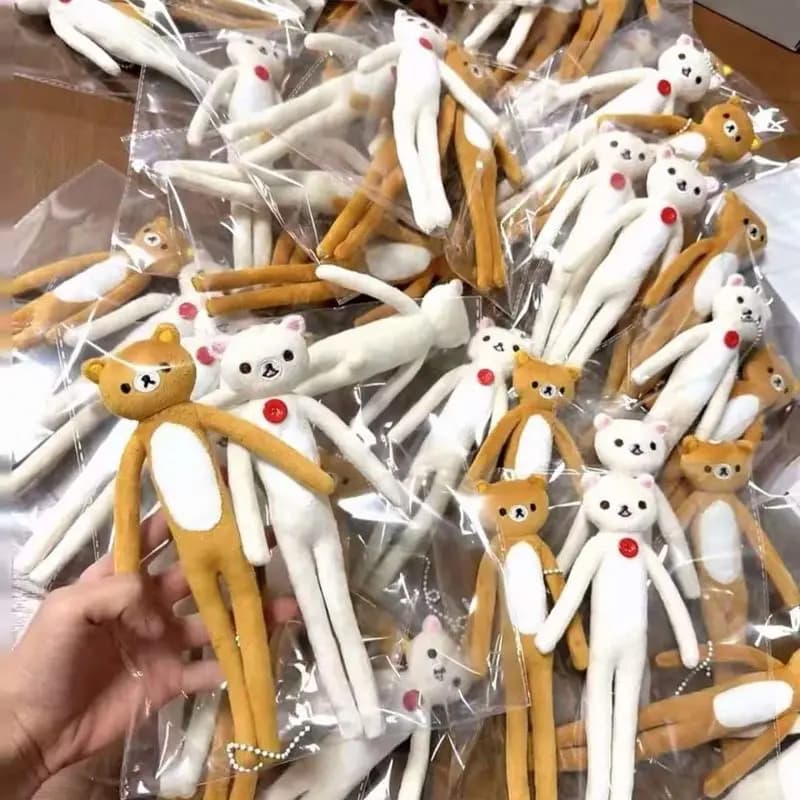 Peluche Rilakkuma a forma di bastoncini fritti, con scheletro interno, personalizzabile in qualsiasi forma, regalo per amici.