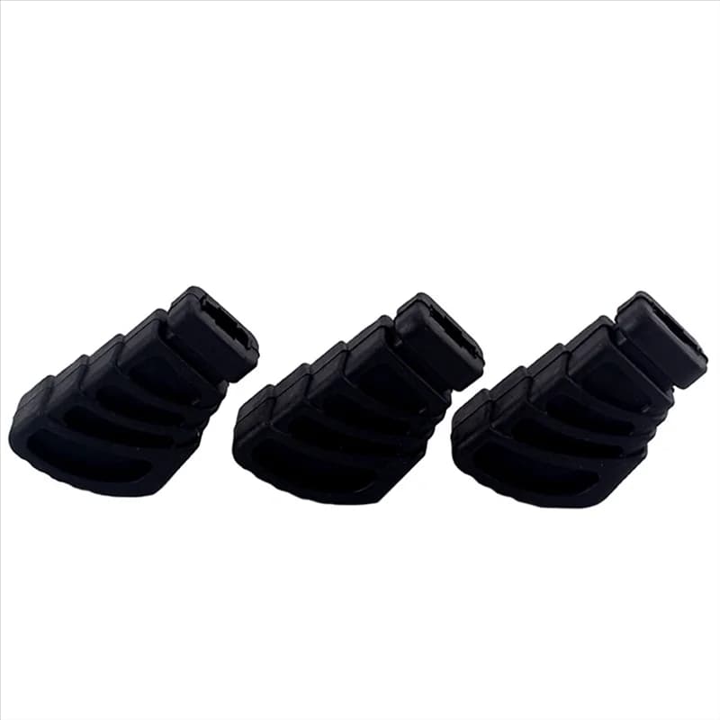 FSTE-Kit per batteria Accessori 3 pezzi Cuscinetti in gomma Tappetino per treppiede Sostituzioni Supporto per rullante Copri gambe per sgabello per batteria