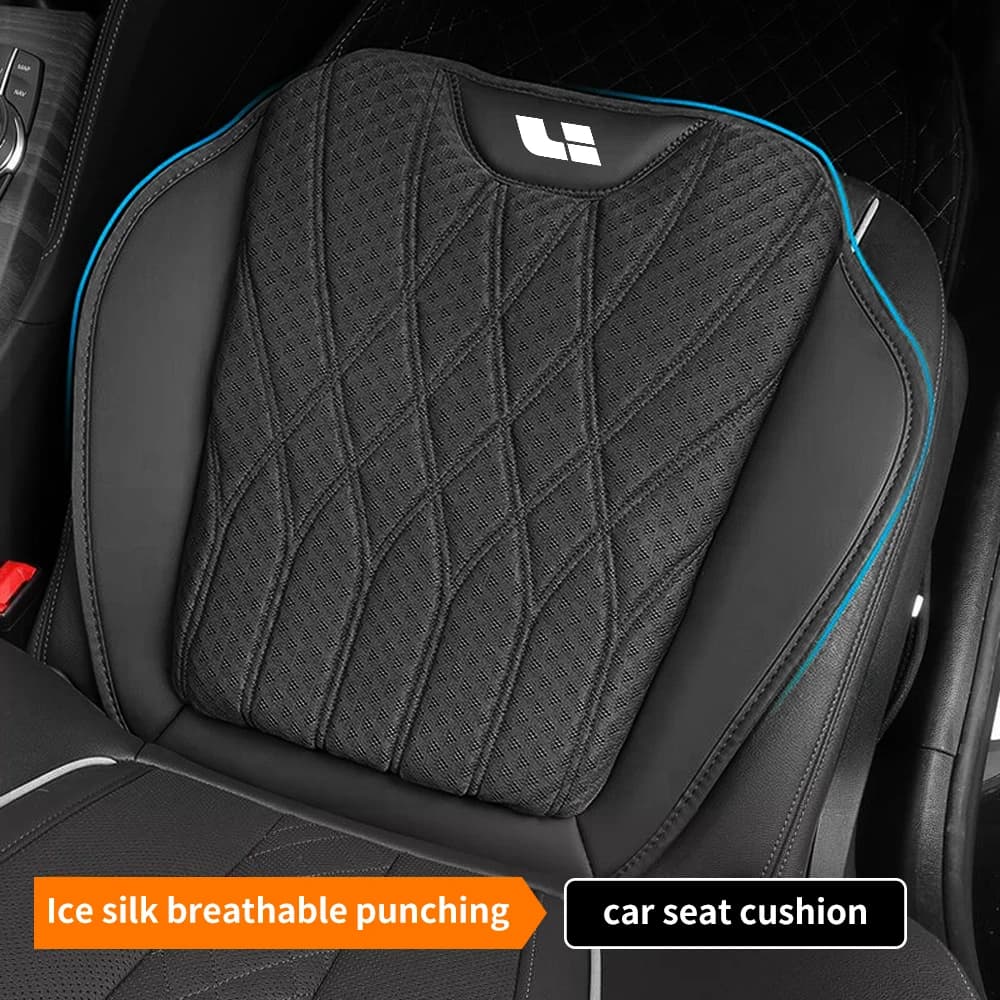 Cuscino Universale per Sedile Auto in Seta Ghiaccio Traspirante, Accessori Interni per LEADING IDEAL L6 L7 L8 L9 Li ONE MEG