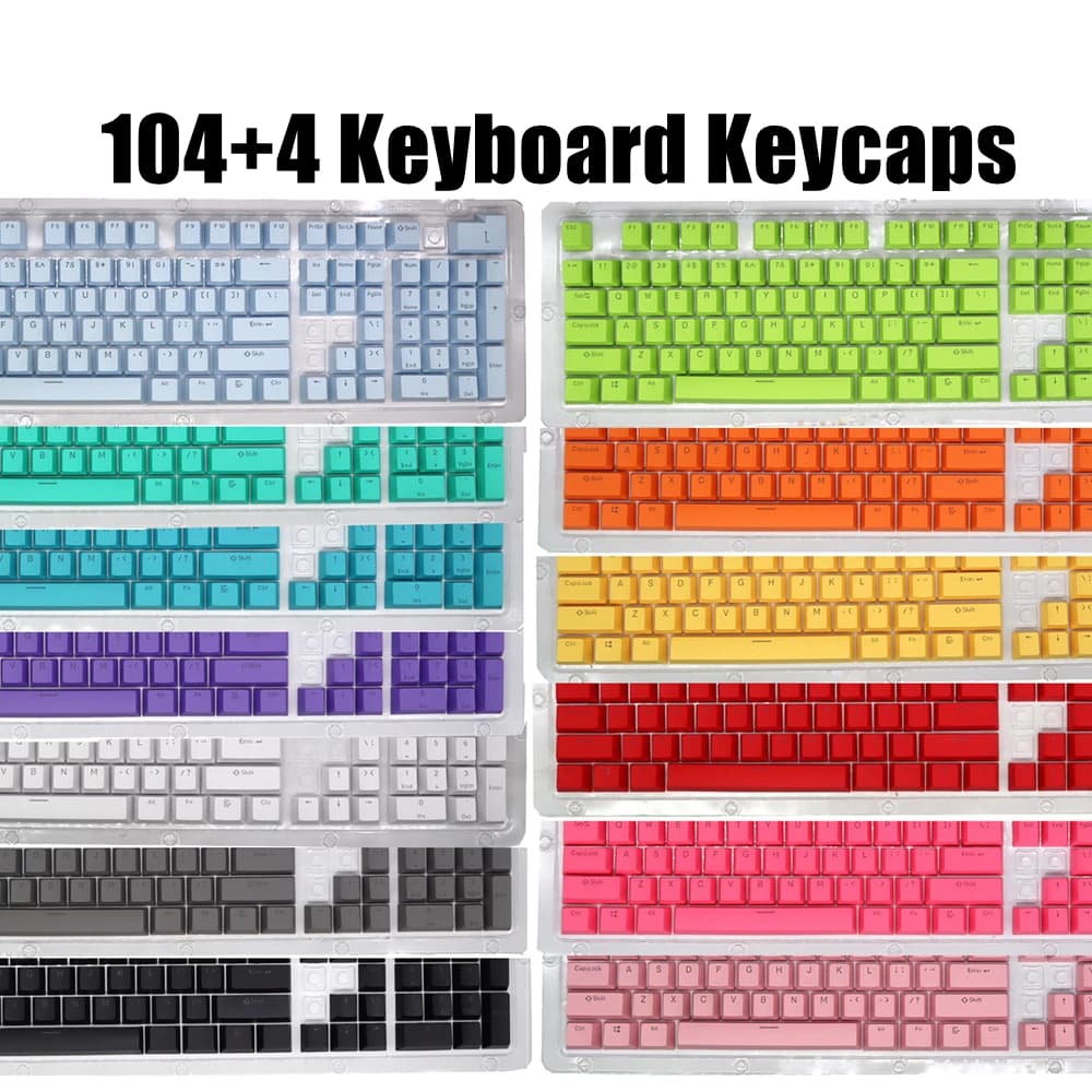 104 pcs mechanical keyboard ABS coverts blanks headsets for Cherry MX PC desktop computer keyboard cover switches