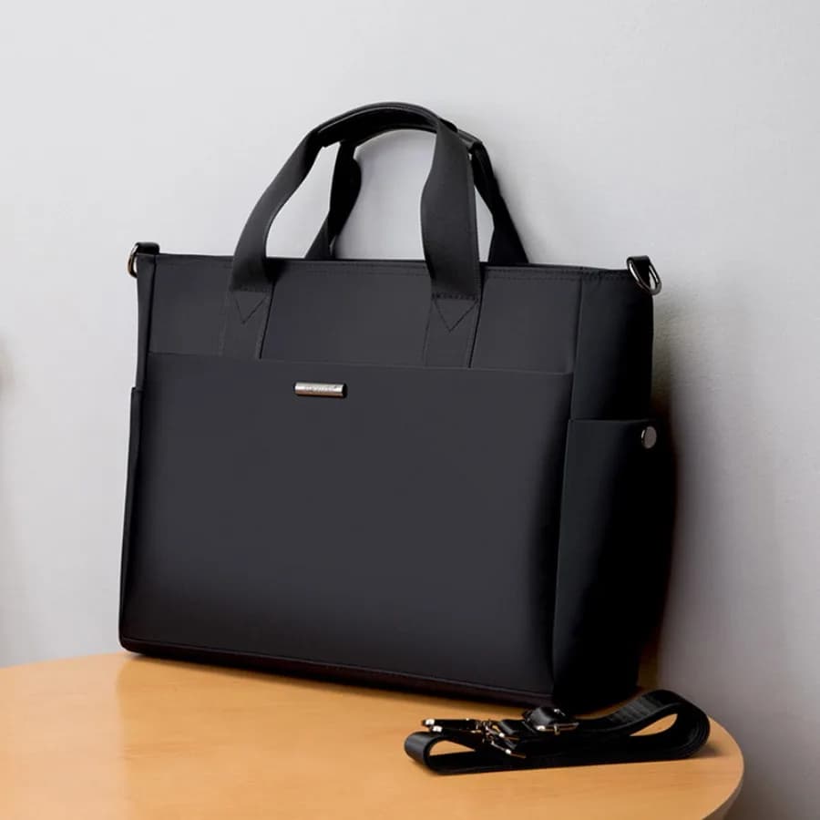 【Nuovo stile】Borsa portadocumenti personalizzata da uomo Ziyouxin 337 con posizione per tazza d'acqua, borsa da lavoro, borsa da riunione da uomo.