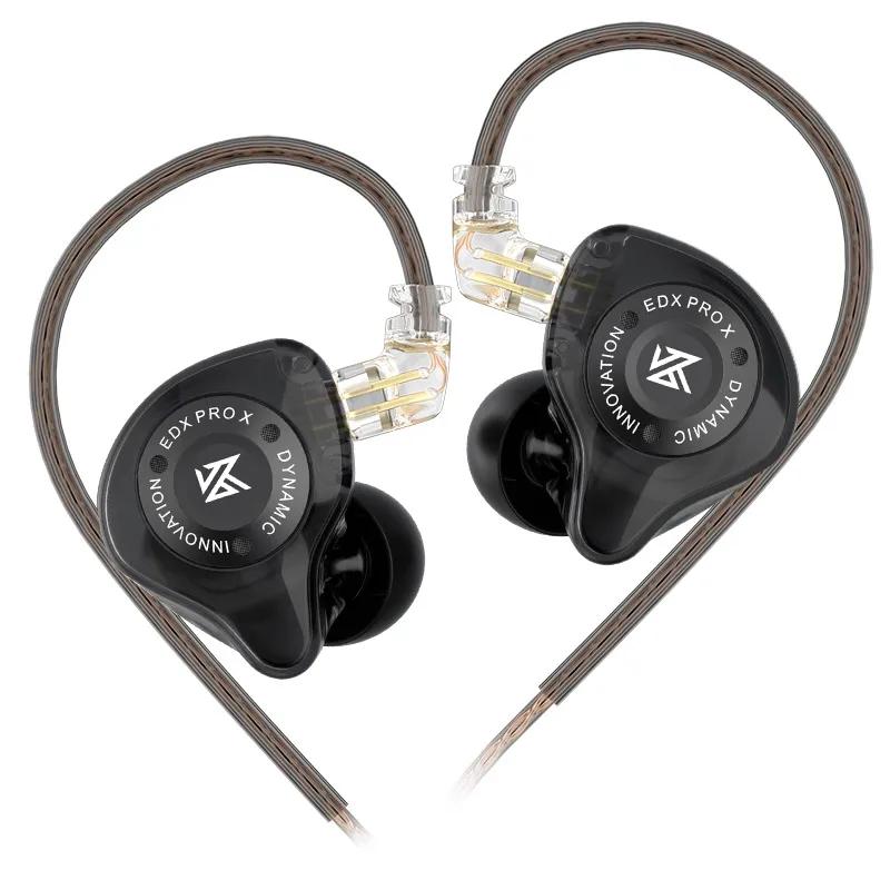 KZ EDX PRO X Dynamic Drive Auricolare HIFI Bass Auricolari Sport Musica Cancellazione Cuffie Cavo 2PIN KZ ZSTX ZSN PRO X EDC EDA ZVX