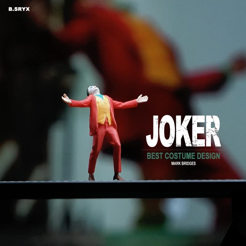 1/64 Dance Joker modello in miniatura bambola in resina fai da te Prop Shooting Scene decorazione figura fatta a mano