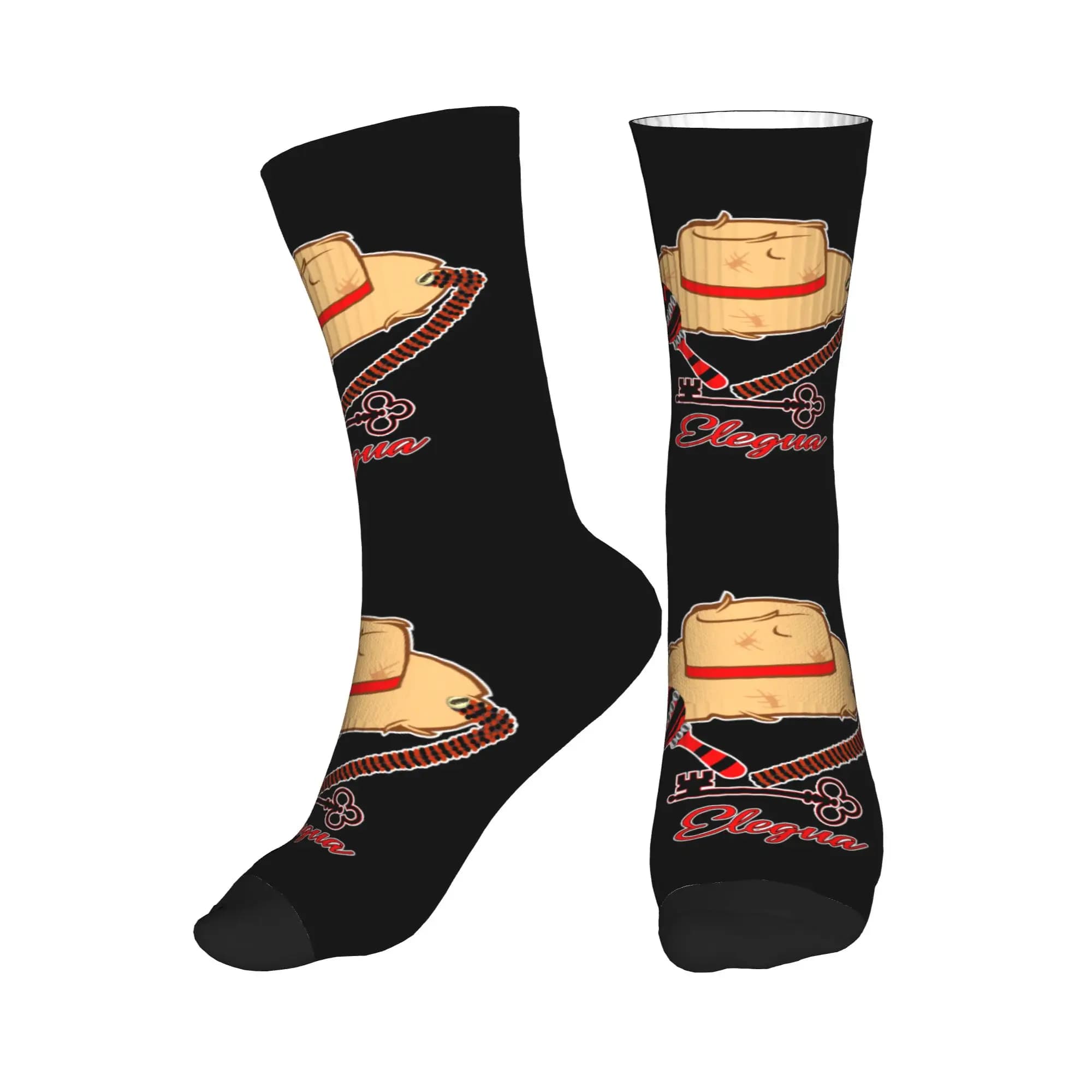 Elegua Eshu Sombrero Calzini eleganti da uomo e da donna, calzini caldi e alla moda
