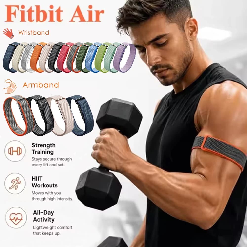 For Google Fitbit Air Fitness Tracker Sport Nylon Armband/Wristband Lightweight Breathable Adjustable Watch Strap For Fitbit Air