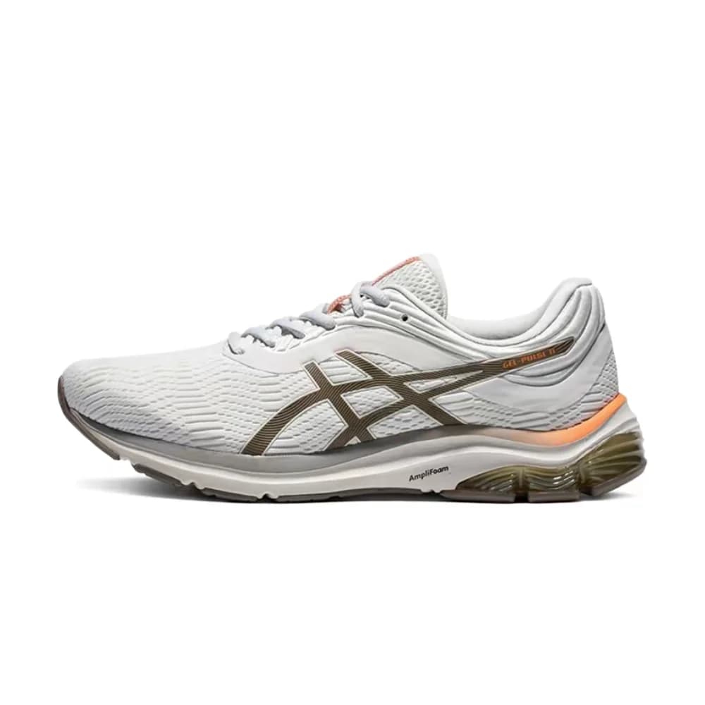 ASICS Gel-Pulse 11 Men's Low-Top Running Shoes – Casual Fabric & Slip-Resistant Synthetic Leather, White/Brown 1011B293-101