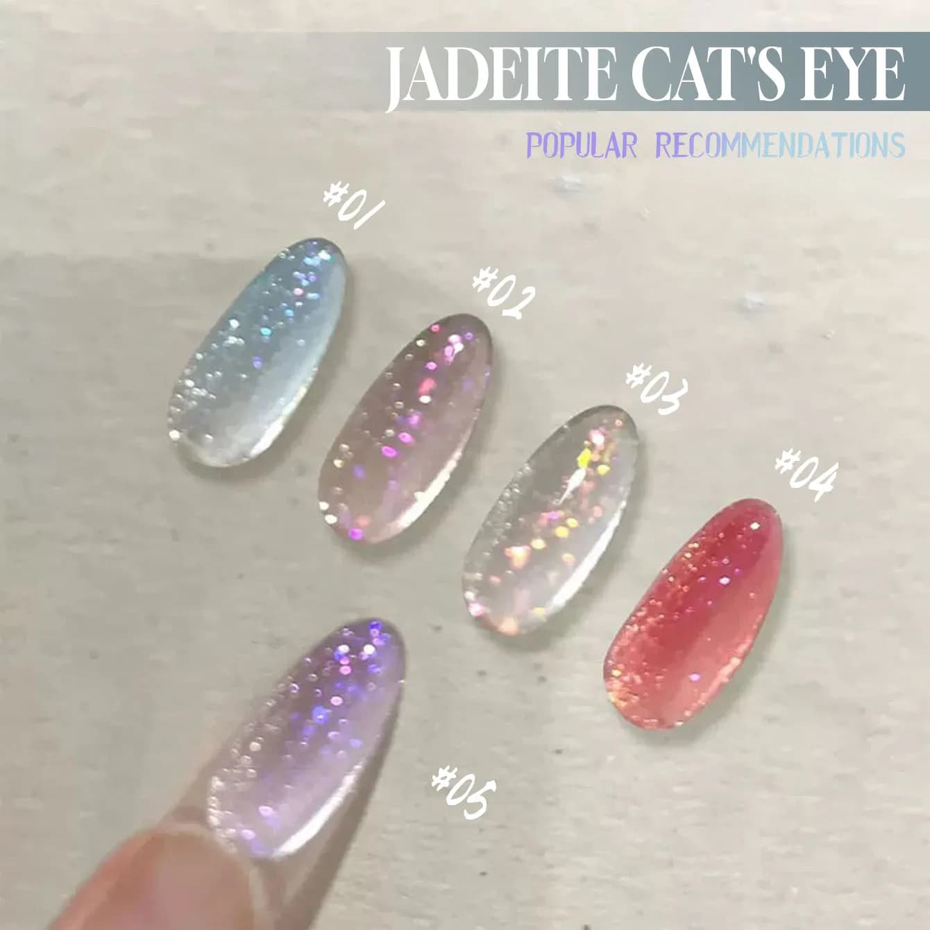 MIANEL 1 pz 12ML Smalto Gel Effetto Occhio di Gatto con Perle di Vetro, Sbiancante, per Unghie Bianche, Rosse, Verdi, Nail Art, Unghie Estive