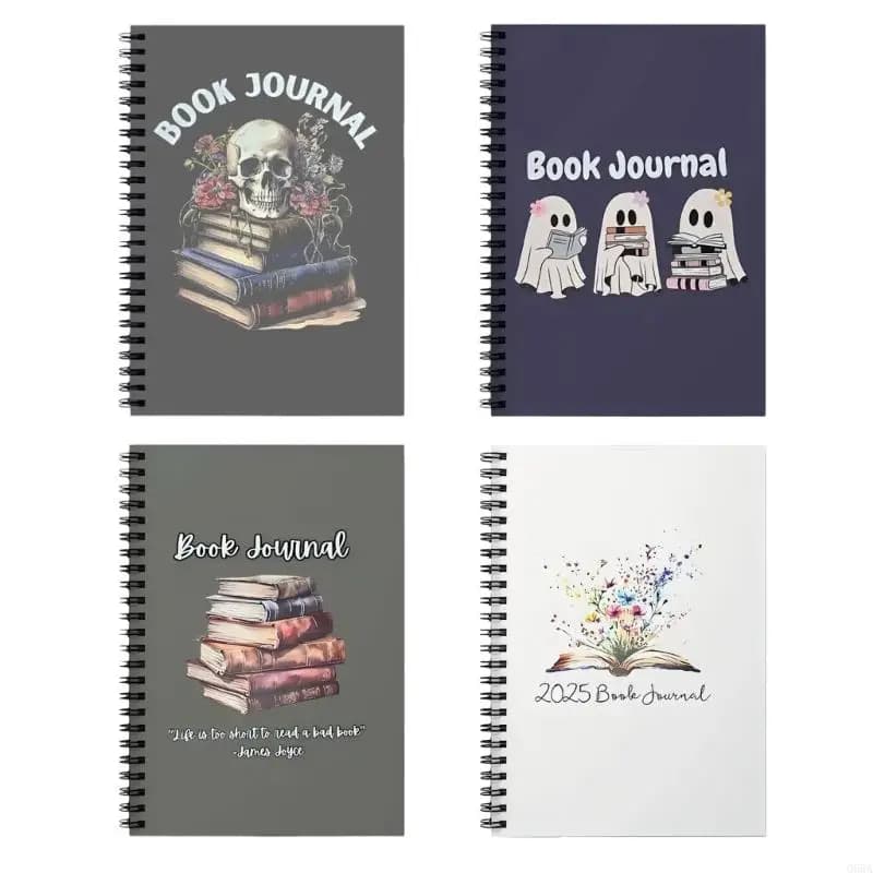 Pianificatore Halloween Reading Tleing Journal Notebook vincolante gemello portatile per pianificazioni Task Plan
