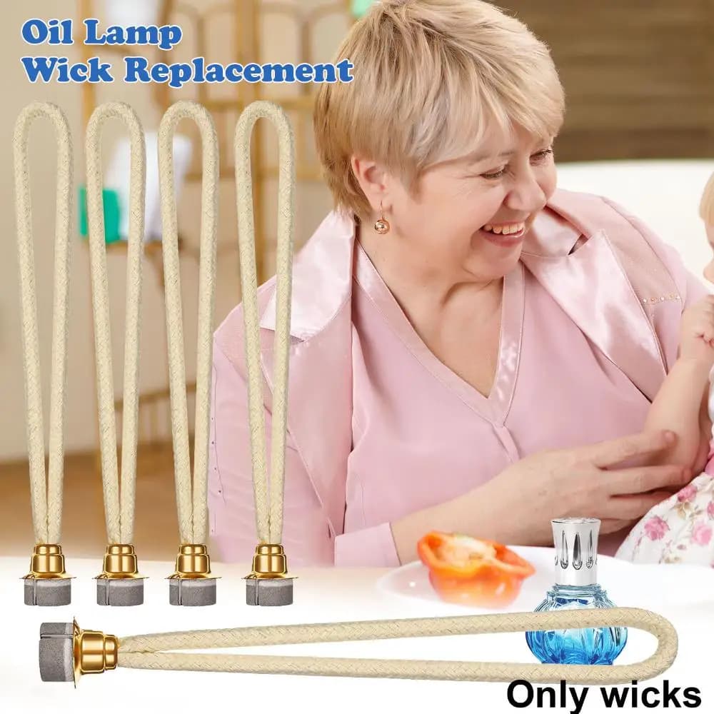 Diffusore giornaliero Decorazioni per aromaterapia Lampada a olio Stoppino Sostituzione Lampade profumate Stoppino Aria Controllo stretto Bruciatore catalitico
