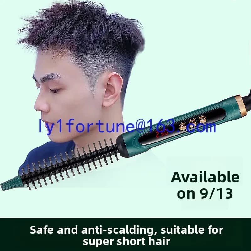 Short hair care artifact, curling iron suitable for short hair 9mm for children, anti-scalding for women, and fluffy for men