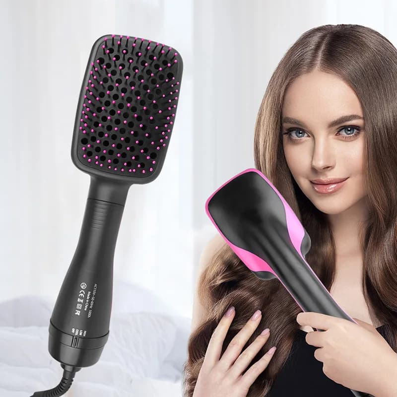 Multifunction Portable Hot Air Hair Dryer, Hair Dryer Hot/Freddo Ions with Integrated Comb