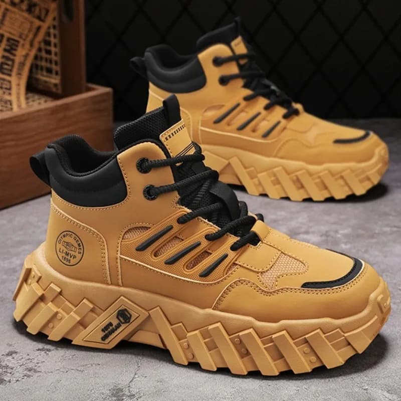 Scarpe da arrampicata da trekking da uomo resistenti all'usura impermeabili Stivaletti da uomo casual da esterno Scarpe sportive da uomo vintage moda Botas Hombre