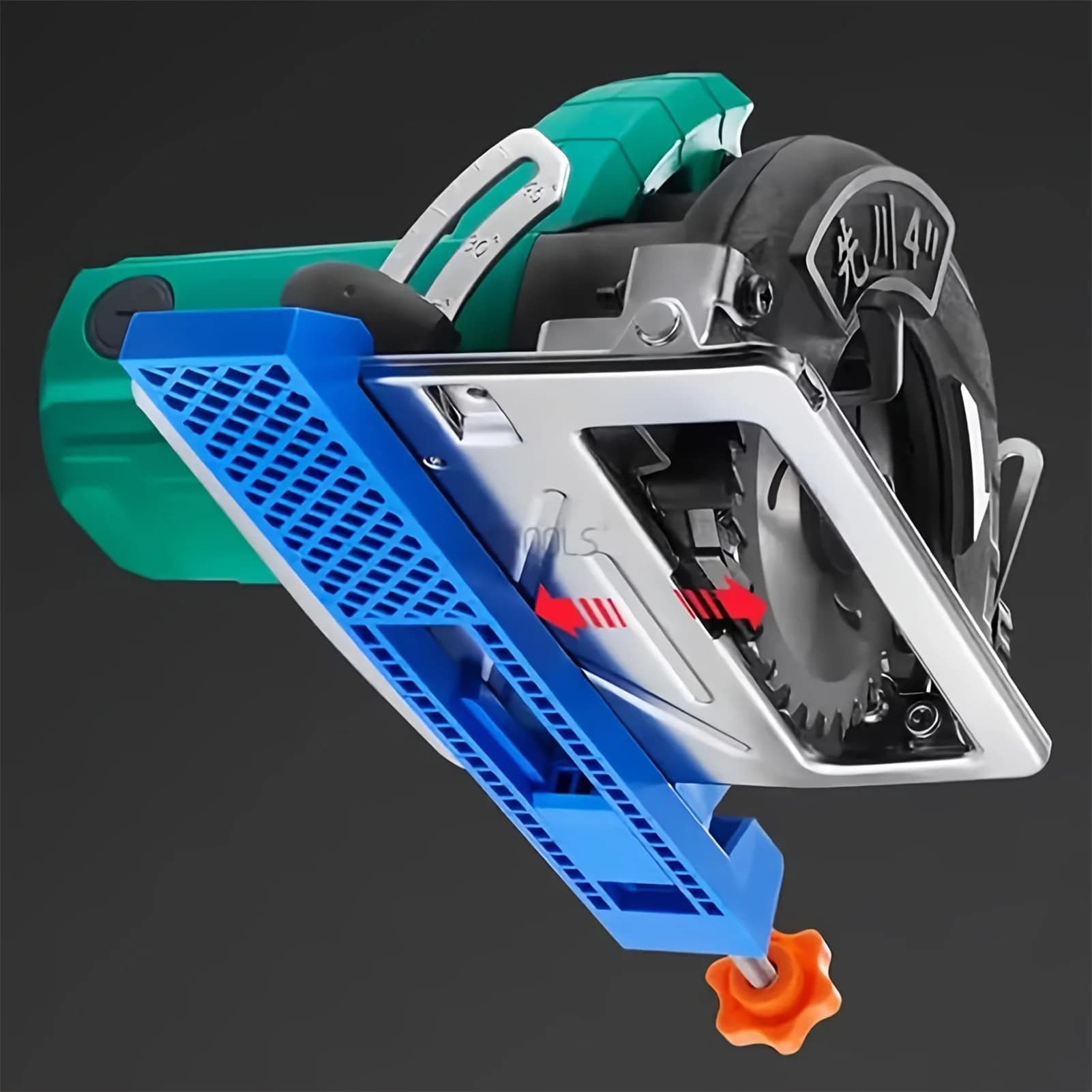 Guida base per macchina da taglio regolabile Sega circolare elettrica Fresatura Posizionamento Morsetto Guida per taglio del legno di precisione Lavorazione del legno