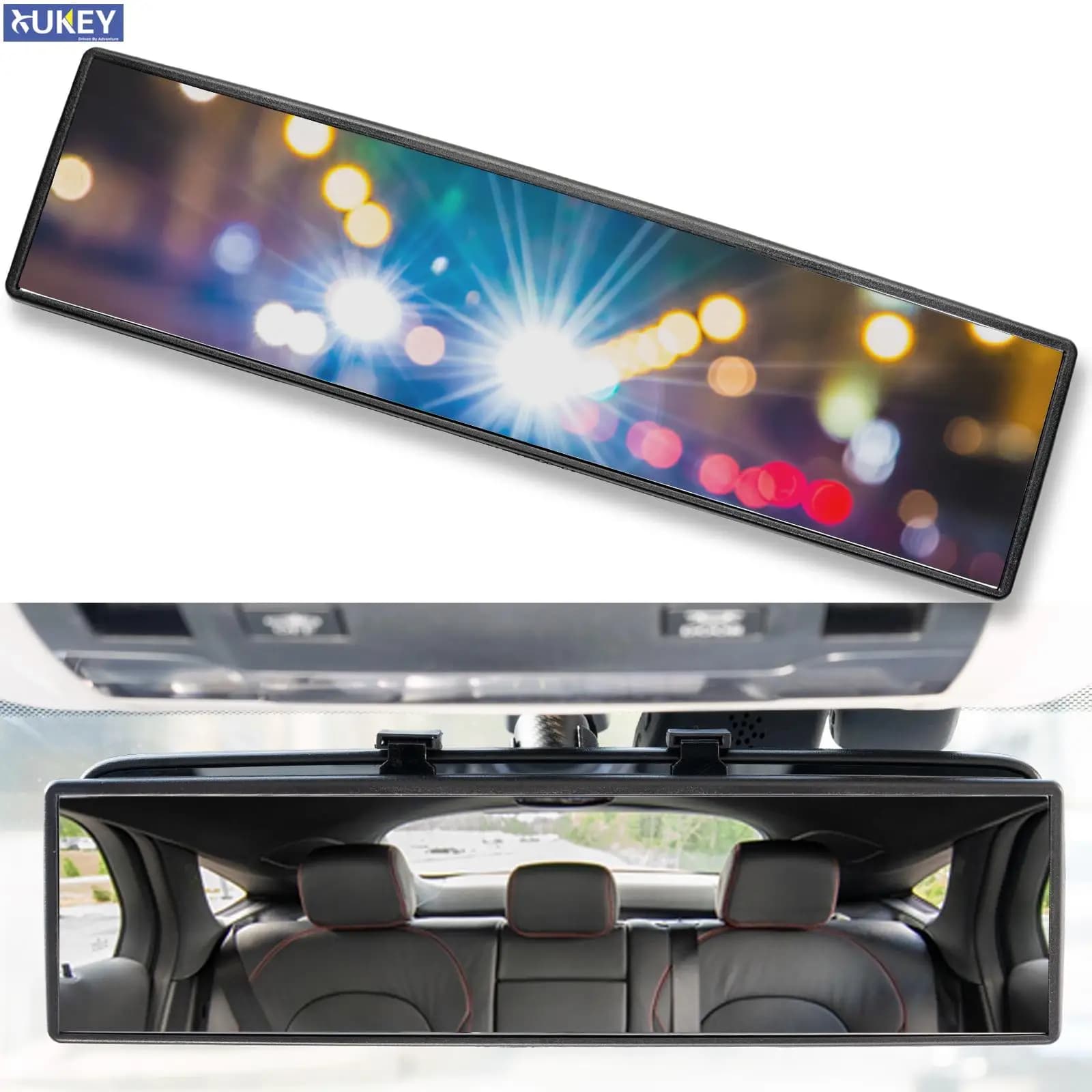 Specchietti interni panoramici universali per auto Specchietto retrovisore Specchietto retrovisore grandangolare con installazione a clip Specchietto retrovisore