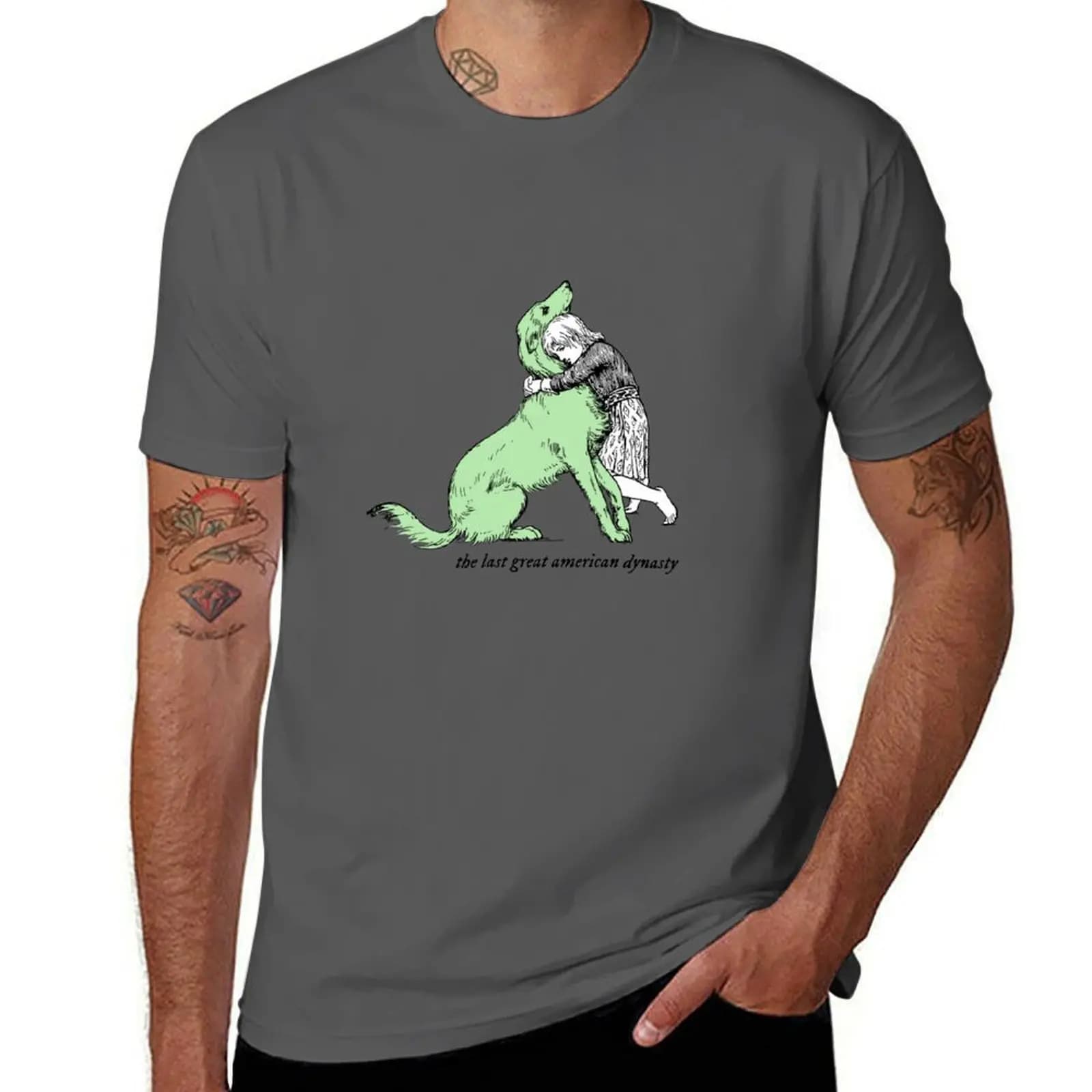 T-shirt verde lime per cani, maglietta casual anti-sbiadimento