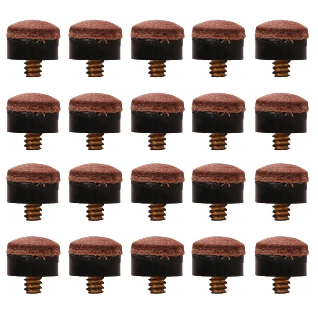 Kit di Ricambio Punte per Stecca da Biliardo da 12mm, 20 Pezzi, Parti di Riparazione Durevoli per Accessori Stecca da Pool
