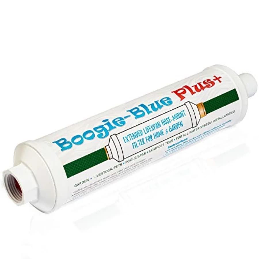 Filtro per Acqua da Giardino Boogie Blue Plus per Camper e Uso Esterno - Rimuove Cloro, Cloraminanti, VOC, Pesticidi/Erbicidi